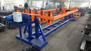 Запуск кантователя дорожных плит ПАГ, ПДН