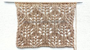 Эффектный ажурный узор для вязания джемпера, туники