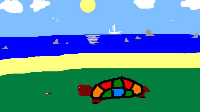 Мавис кистями рисует наш путь 6