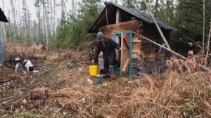 Пятый день на охоте. Быт таёжника . Банька.