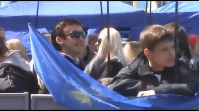 Протистояння біля ВР з приводу угоди по ЧФ 27.04.2010 смотреть онлайн