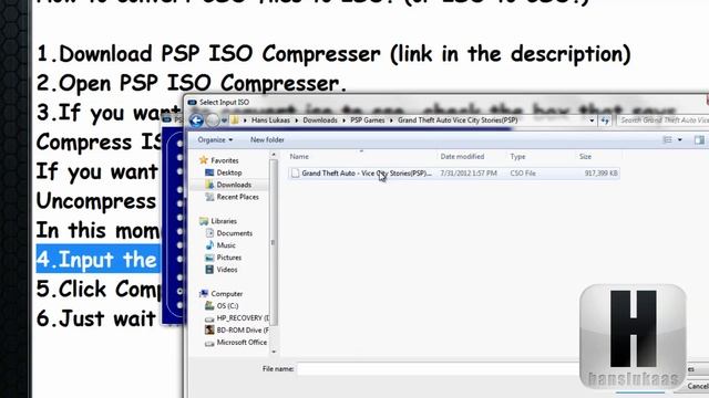 How to Convert ISO TO CSO/CSO TO ISO [FULL HD] смотреть онлайн