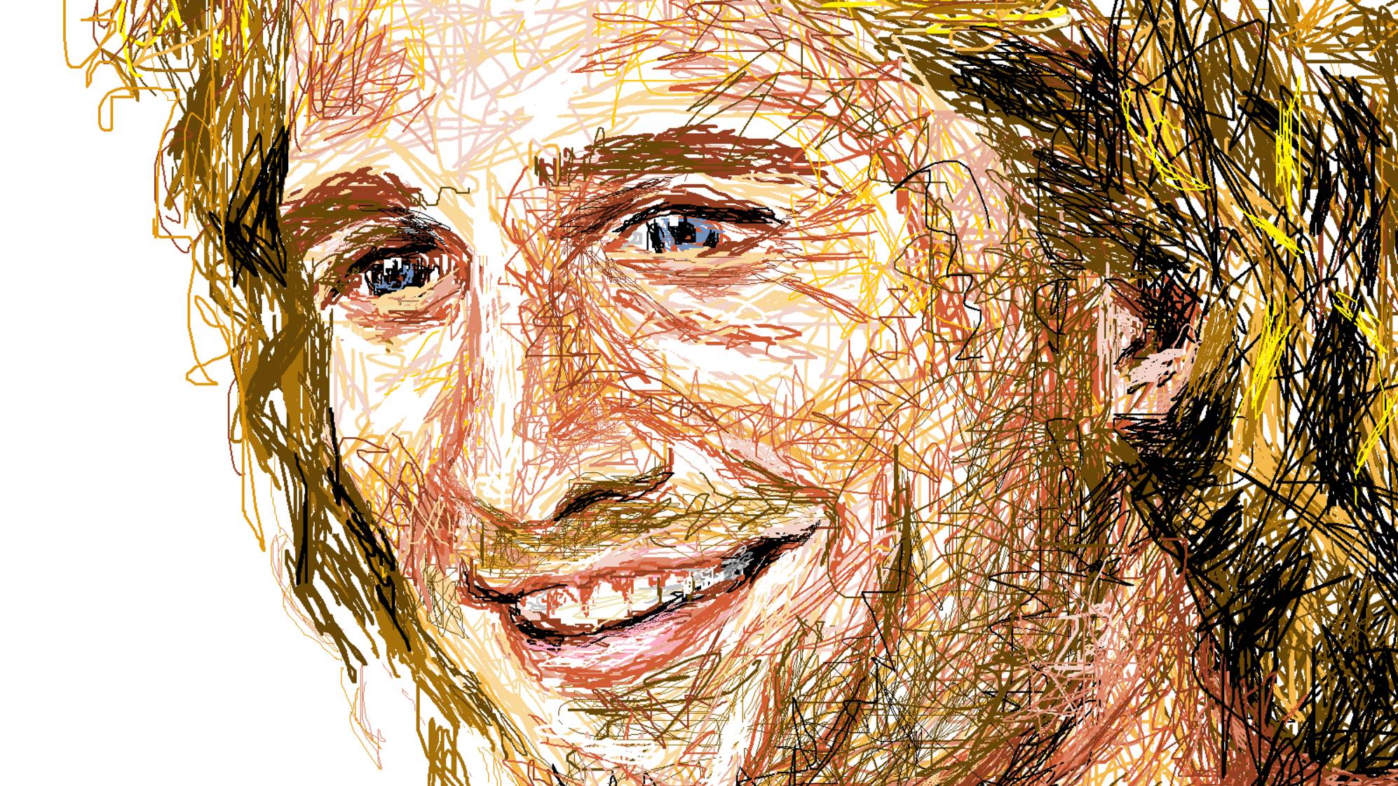 ПОРТРЕТ В Paint.  Мэттью Макконахи