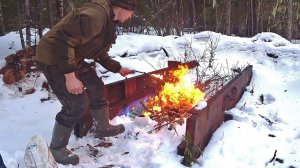 Это бросили лесорубы! Огромный кусок МЕТАЛЛА найденный в лесу.