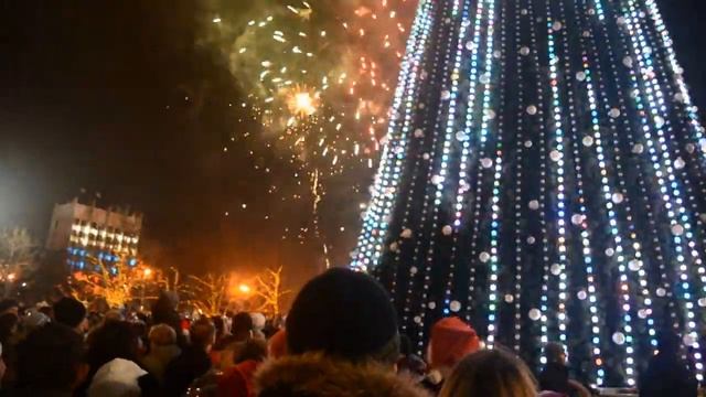 Севастополь. пл. Нахимова. Встреча Нового 2020 года. смотреть онлайн