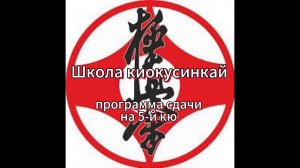 Программа аттестации на 5-й кю киокушинкай