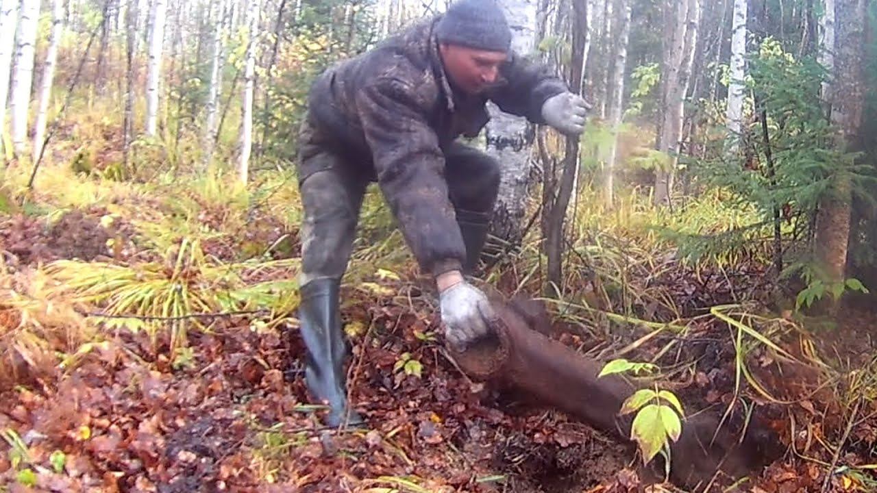 Вторые сутки в глухом лесу. Заготавливаю металл в прок. смотреть онлайн