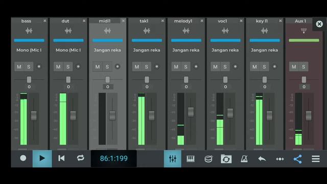Mixing multitrack Nyanyian Rindu dengan N-track di HP смотреть онлайн
