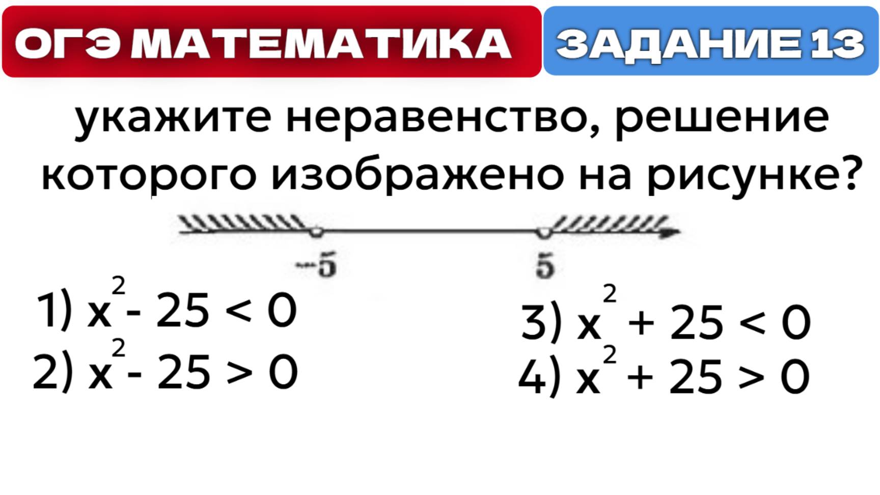 укажите неравенство, решение которого изображено на рисунке смотреть онлайн