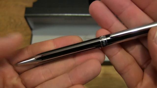 Sheaffer Intensity Ballpoint Pen in Jet Black Stripe with Chrome Plate Trim смотреть онлайн