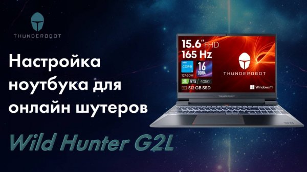 Настройка ноутбука Thunderobot Wild Hunter G2L для онлайн шутеров. #gaming #pcgaming #settings