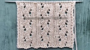 Симпатичный узор из вертикальных дорожек / Простой ажур