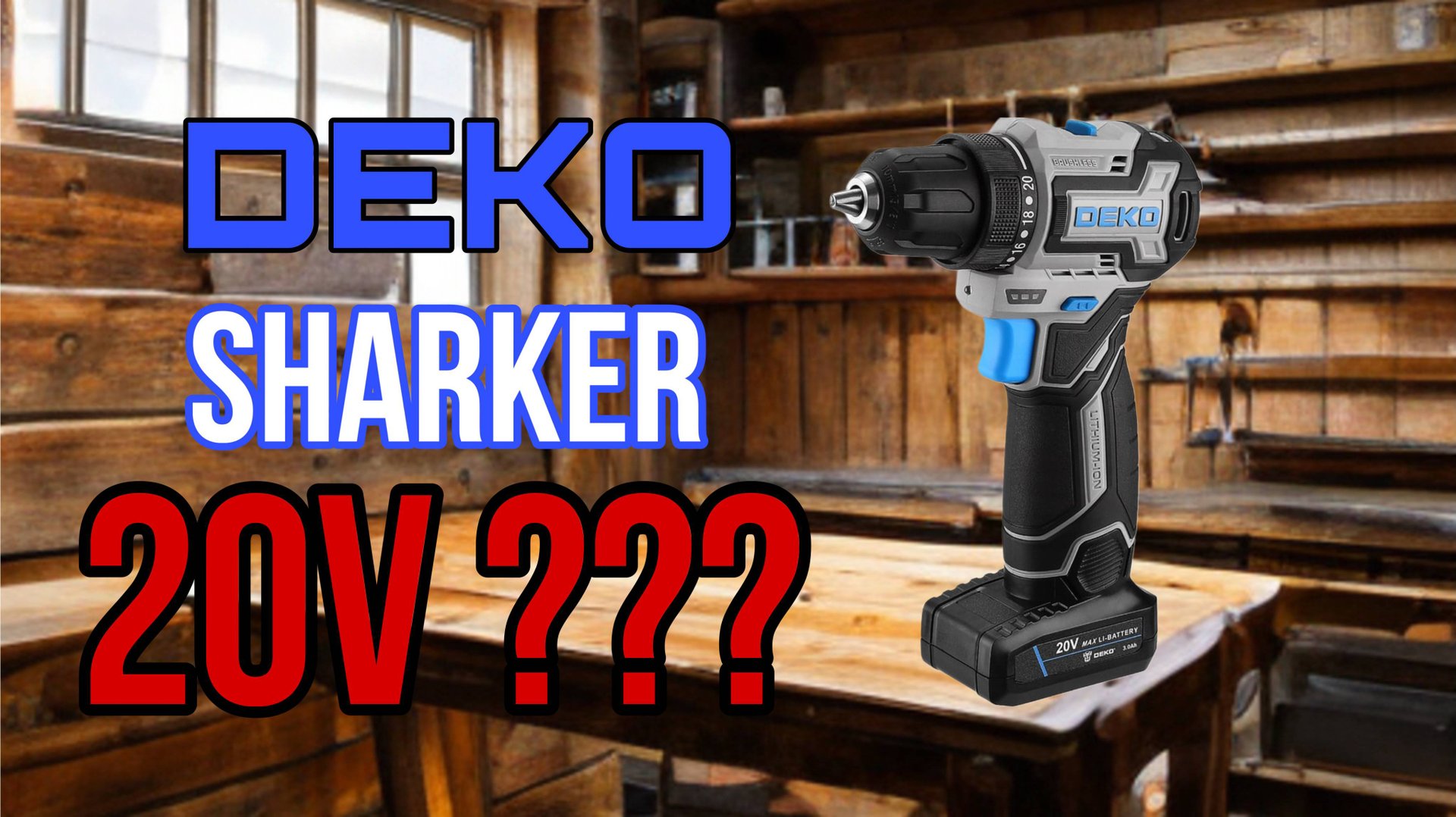 ШУРУПОВЕРТ DEKO SHARKER PRO 20V. Реально 20В? смотреть онлайн