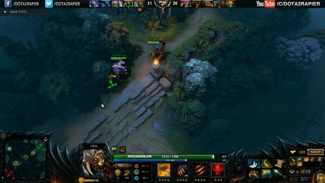 Yoky- Dota 2 [Ursa] 8000 MMR Top 2 EU Ranked Match смотреть онлайн
