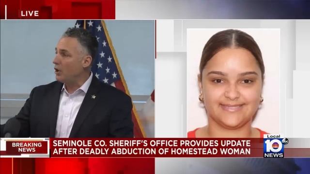Sheriff announces arrest of person of interest in deadly abduction of Homestead woman смотреть онлайн