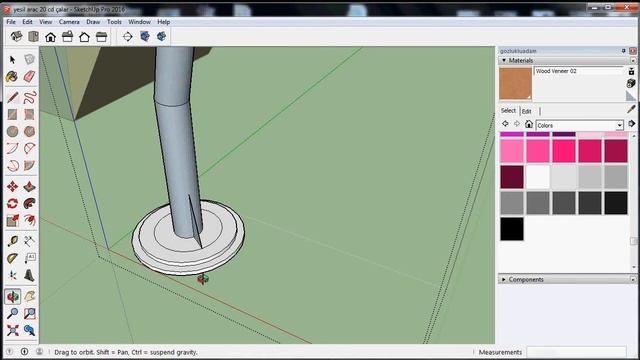 SketchUp Otomobil Tasarımı 21 ( vites, direksiyon detayı ) смотреть онлайн