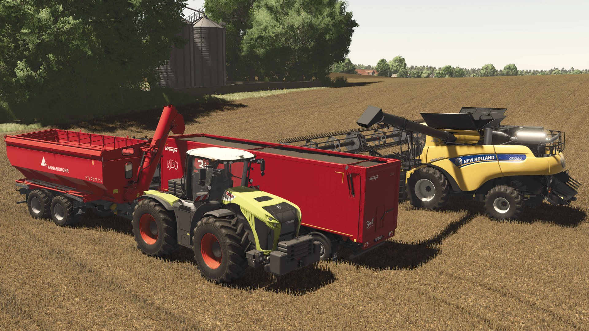 Farming Simulator 25 / Карта Zielonka / Уборка рапса New Holland CR10.90 смотреть онлайн