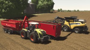 Farming Simulator 25 / Карта Zielonka / Уборка рапса New Holland CR10.90