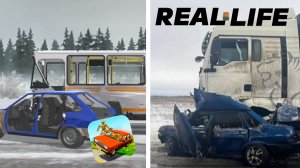 Аварии на реальных событиях в ВАЗ краш тест симулятор 2 #21