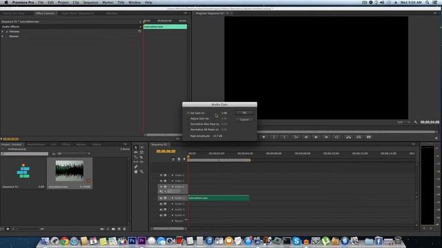How To Adjust Sound In Adobe Premiere Pro CS6 (1080p) смотреть онлайн