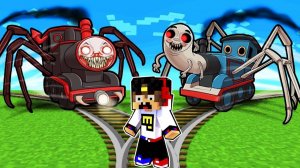 ПОЕЗД ПАУК и ПАРАВОЗИК ТОМАС Choo Choo Charles в МАЙНКРАФТ ДЕВУШКА ВИДЕО ТРОЛЛИНГ MINECRAFT Евгенбро
