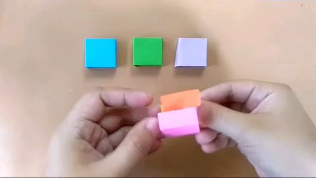 DIY Colorful Origami paper cube смотреть онлайн