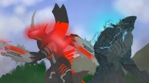 Godzilla earth swing VS Gigan.