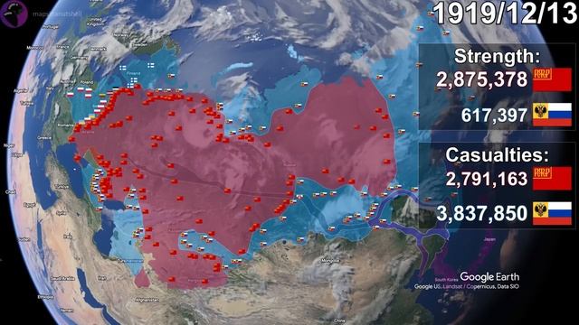 Russian Civil War with units using Google Earth.mp4 смотреть онлайн