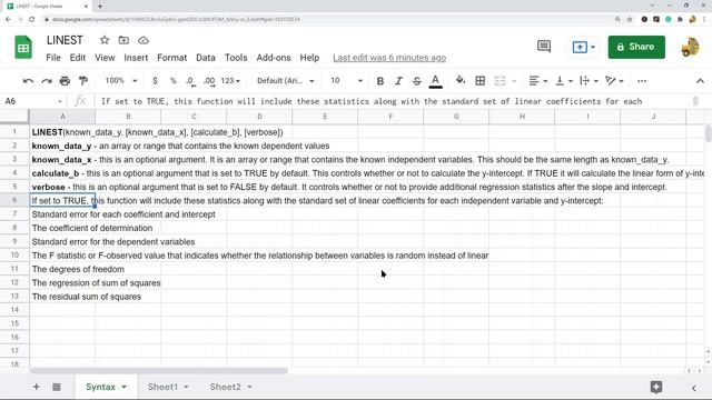 How to Use the LINEST Function in Google Sheets - Linear Regression Tutorial смотреть онлайн