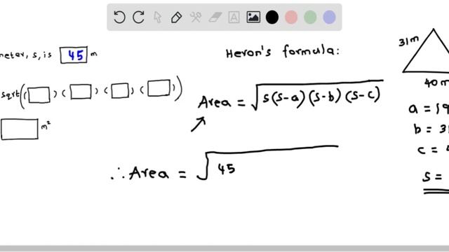 Algebra Semi perimeter and Area of triangle using Heron's formula смотреть онлайн