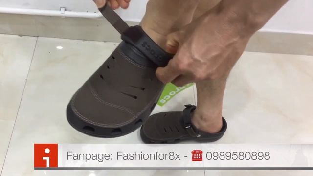 FashionFor8x -pb28- Sục Offroad Crocs Yukon Cho Nam, Sục Cho Phượt Thủ. Hàng Siêu Nhẹ, êm, Quai Hậu