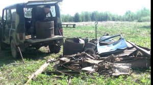 Металло-коп на старой кузнице. Бросил металл. Сломался УАЗ.
