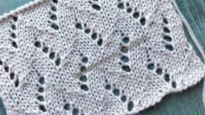 Милейший ажурный узор на лицевой глади / Простой и легкий