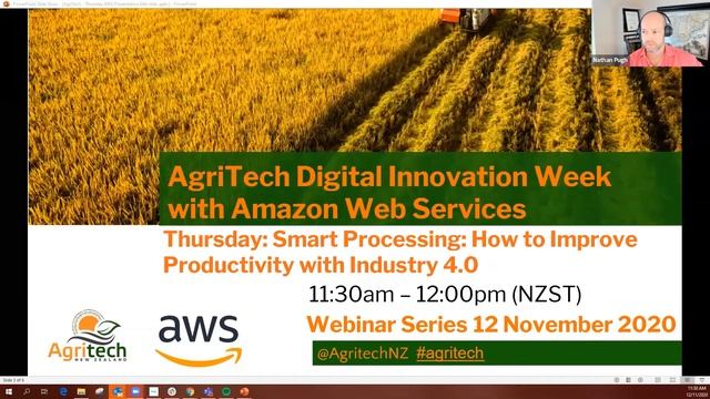 AgriTech Digital Innovation Week With AWS - Wednesday 11th November 2020