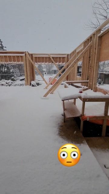 Should I wait until it stops snowing or start clearing it now! 🥶 смотреть онлайн