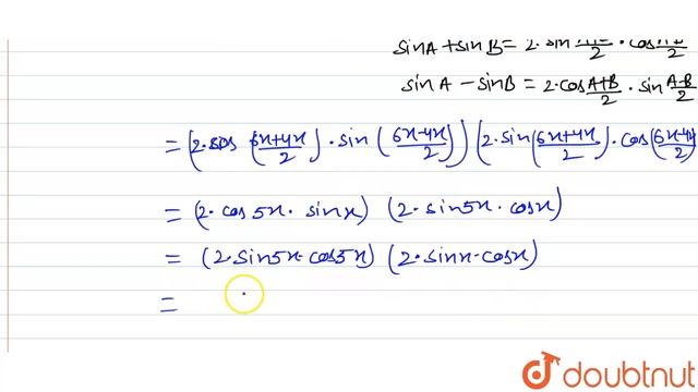 सिद्ध कीजिए: ` (i) sin ^(2) 6x -sin ^(2) 4x =sin 2x sin 1 0x ` ` (ii) cos ^(2) 2x -cos ^(2) 6x =si смотреть онлайн