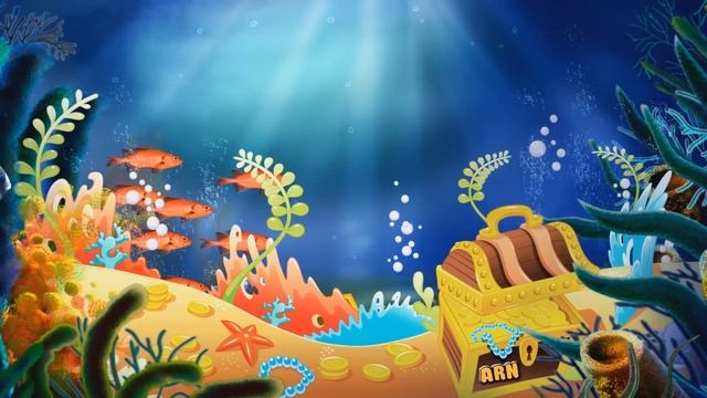 Bedtime Lullabies And Calming Undersea Animation. Baby Lullaby Fish