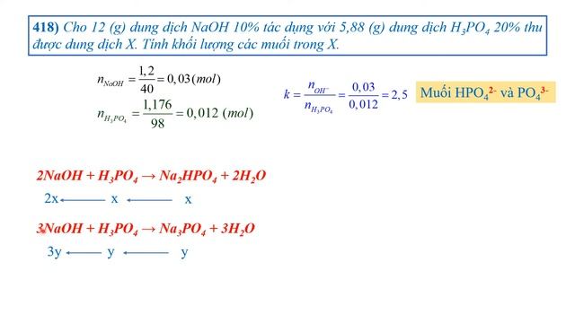 HÓA 11 - TUẦN 13: H3PO4 + BAZƠ (tt) #TrungTâmThăngLong смотреть онлайн
