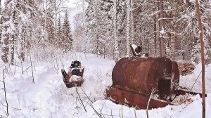 Начинаю БОЛЬШОЙ распил! Брошенный лесорубами металл.