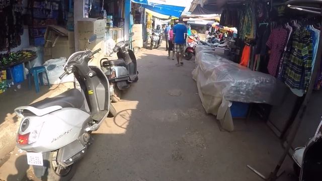 Goa Bus Trip to Flea Market / Индия Гоа. В Анджуну на автобусе. Флеа маркет смотреть онлайн