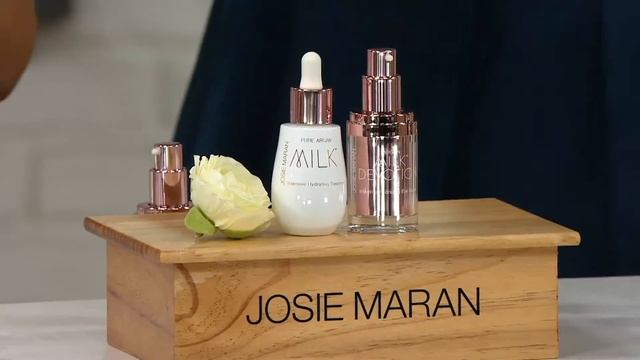 Josie Maran Argan Milk Face & Eye Duo on QVC смотреть онлайн