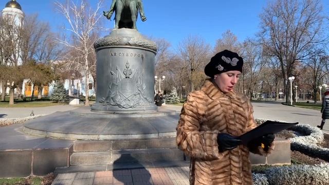 Церемония возложения цветов к памятнику Суворову в 231-ю годовщину штурма крепости Измаил смотреть онлайн