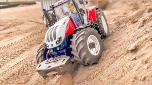 Коллекция мега-тракторов и грузовиков: величие строительной техники на игрушечной ферме!