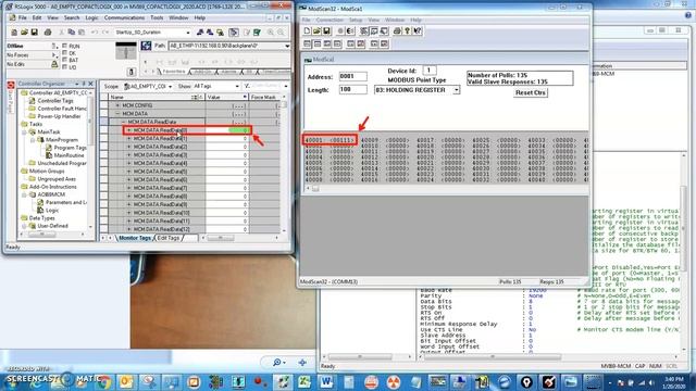 Modbus Serial RS422 Slave Testing MVI69-MCM смотреть онлайн
