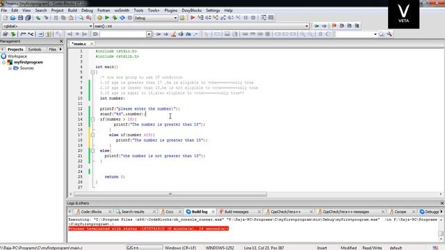 Tamil Tutorial C Programming Else if and Else Conditions смотреть онлайн