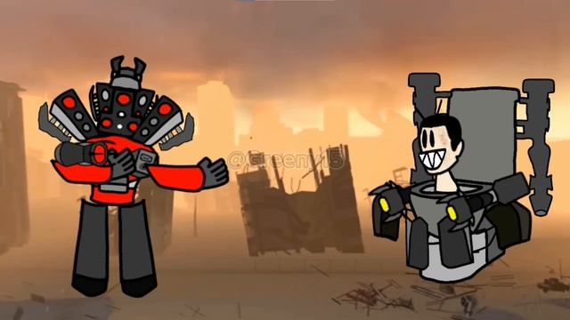 What If Titan Speakerman 2.0 FIGHTS GMAN 2.0! - Skibidi Toilet Fight Animation смотреть онлайн