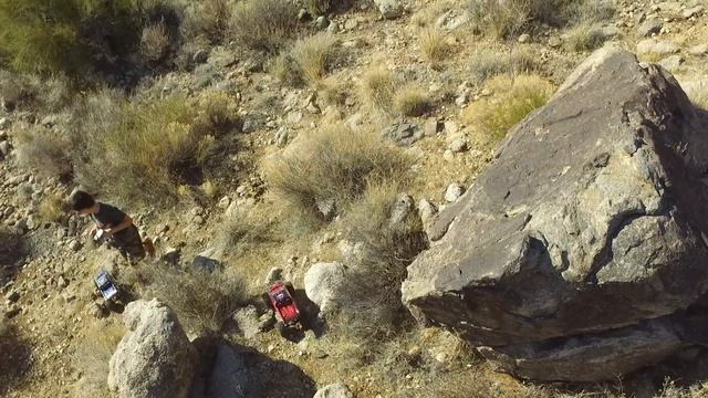 Drone flyover- RC Rock Crawling in Arizona смотреть онлайн