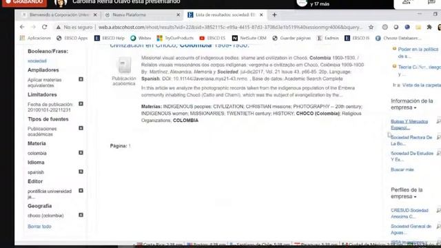 Capacitación bases de datos especializadas - Ebsco смотреть онлайн