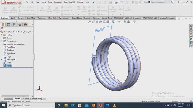Helical and Spiral Spring - SolidWorks Tutorial for Beginner смотреть онлайн