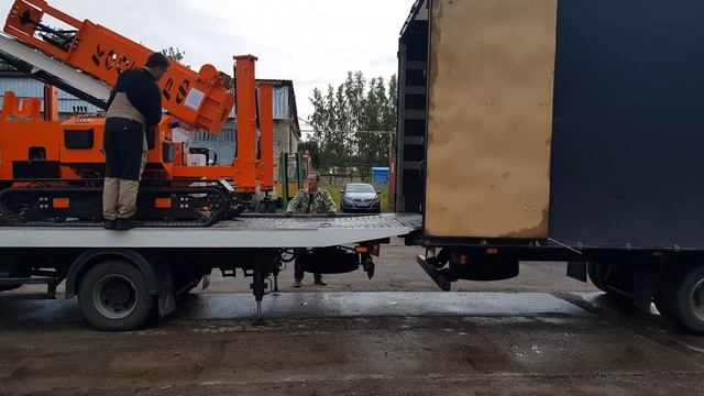 Отгрузка сваебойной установки смотреть онлайн